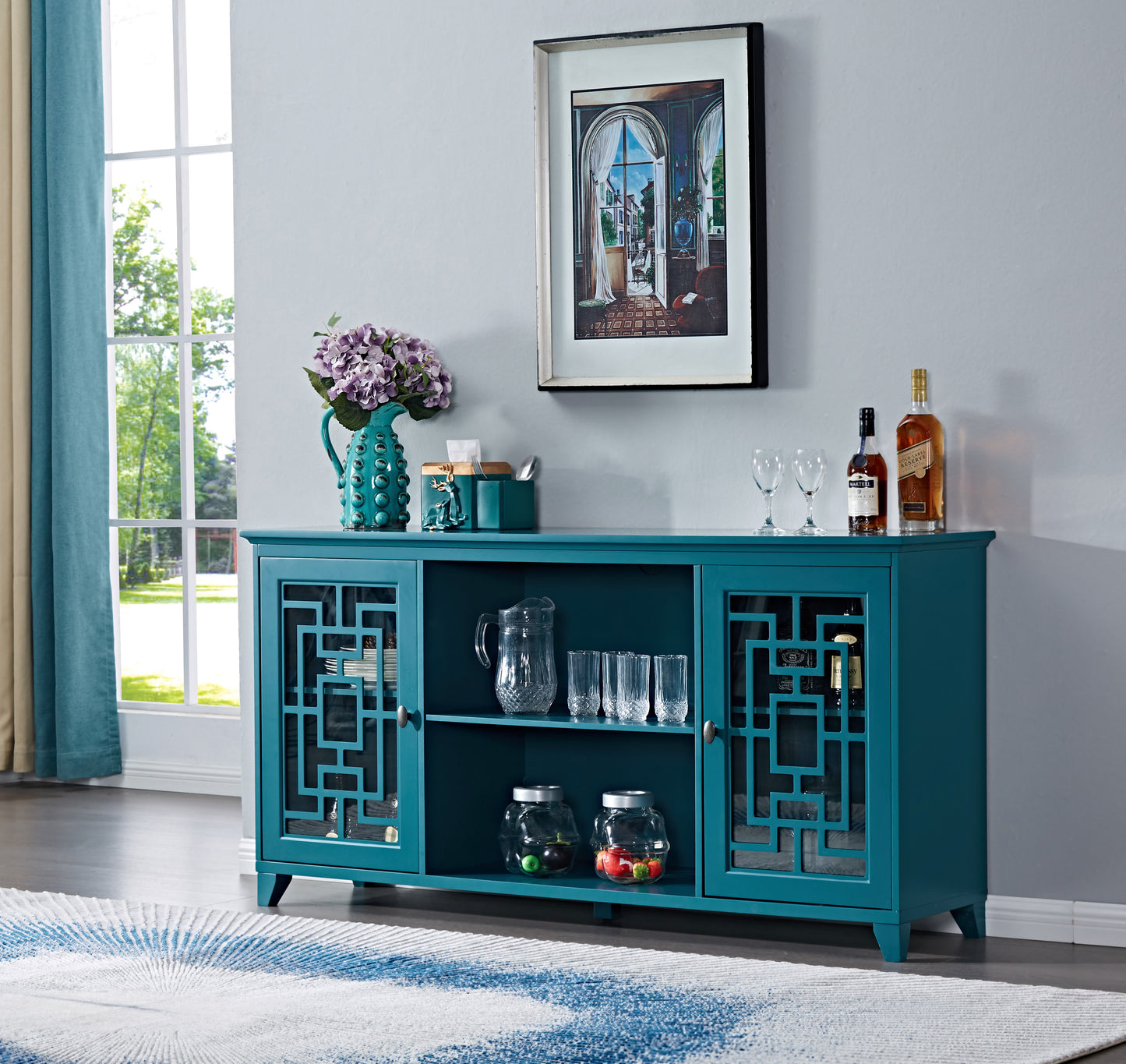 60" Sideboard Buffet Table /Storage Cabinet [Old sku:GSI211203]