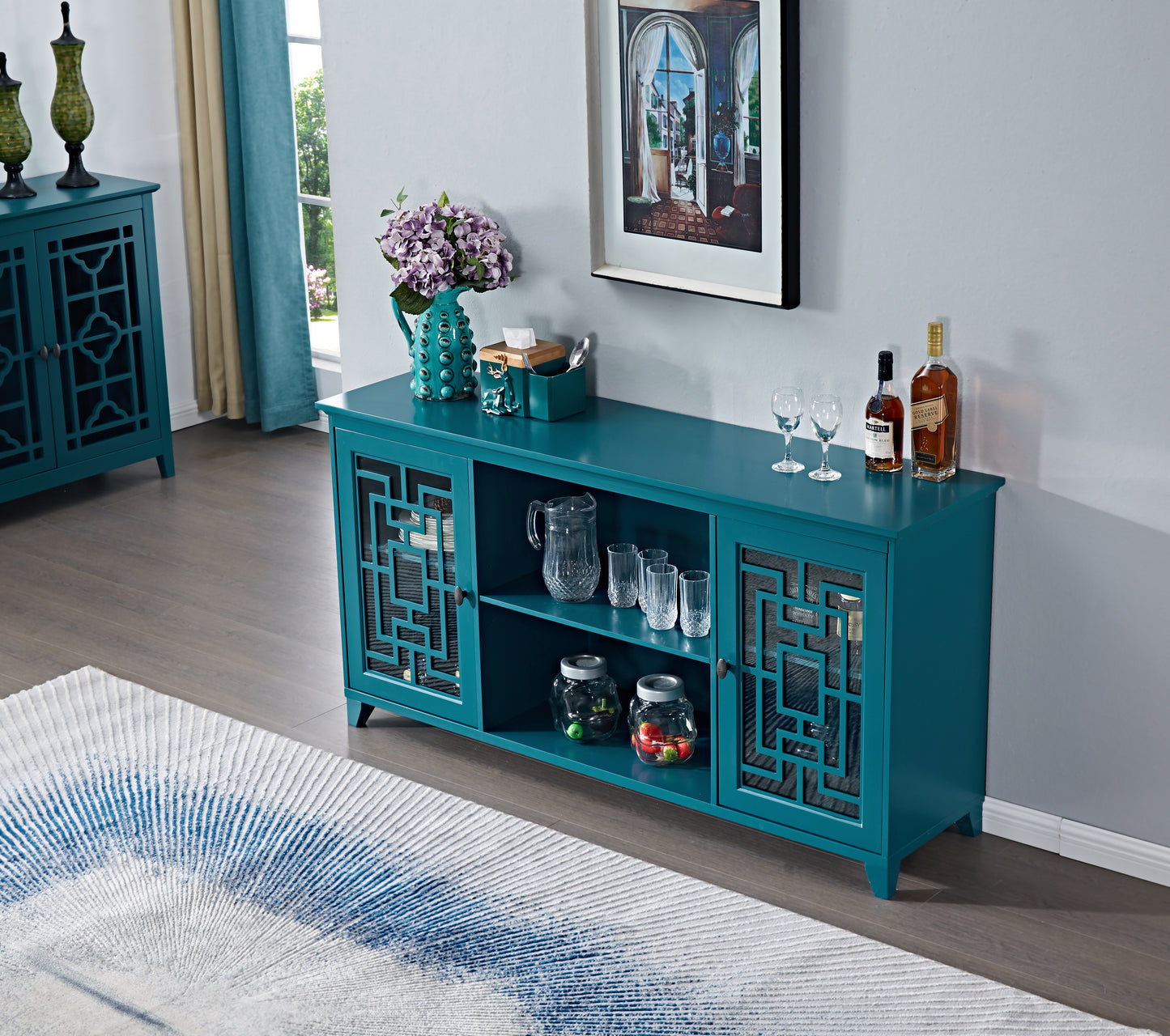 60" Sideboard Buffet Table /Storage Cabinet [Old sku:GSI211203]