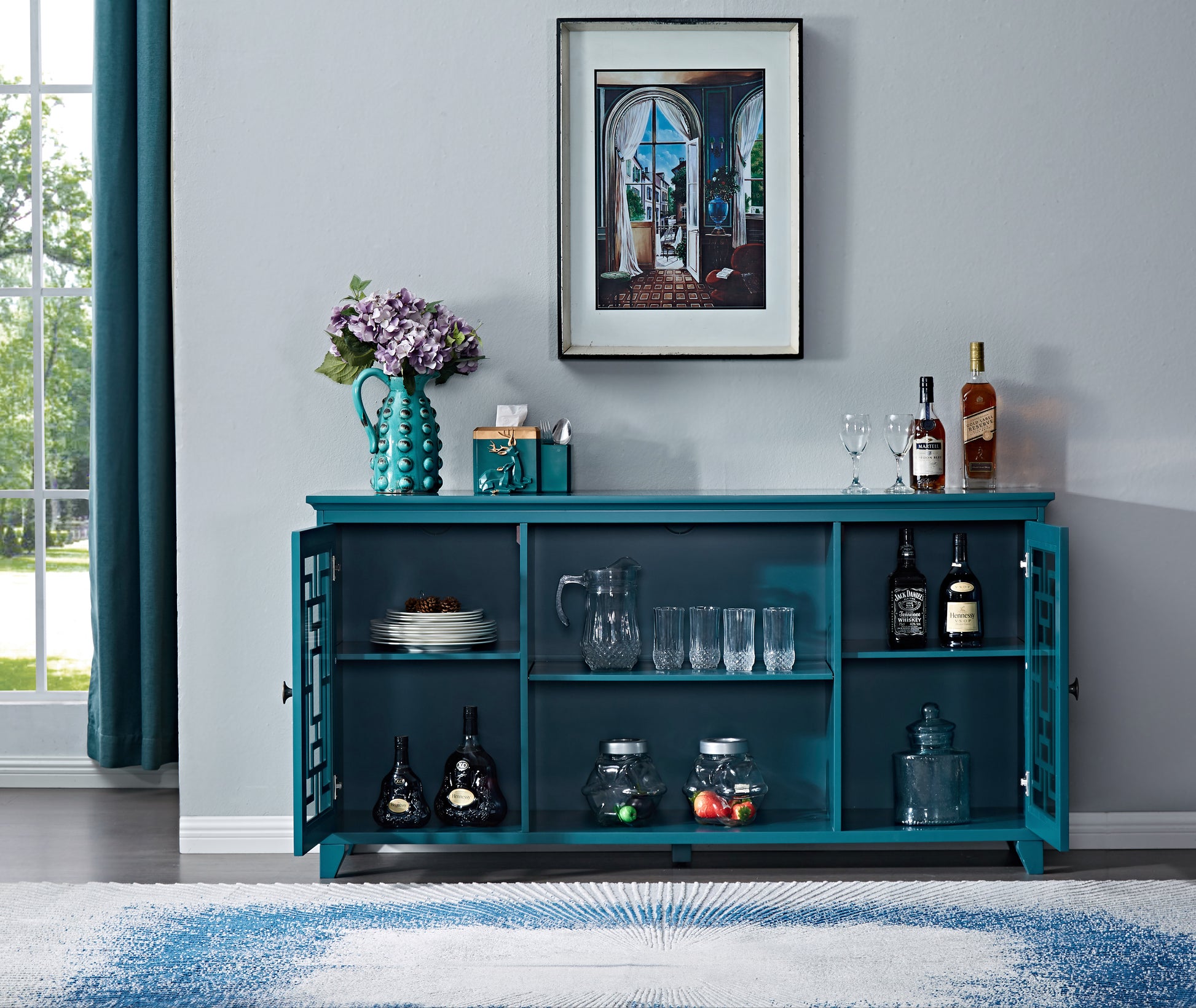 60" Sideboard Buffet Table /Storage Cabinet [Old sku:GSI211203]