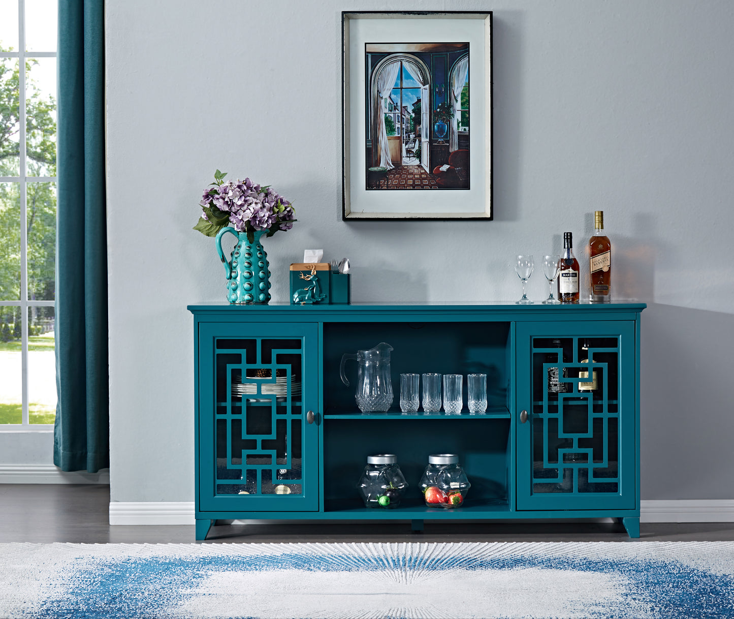 60" Sideboard Buffet Table /Storage Cabinet [Old sku:GSI211203]