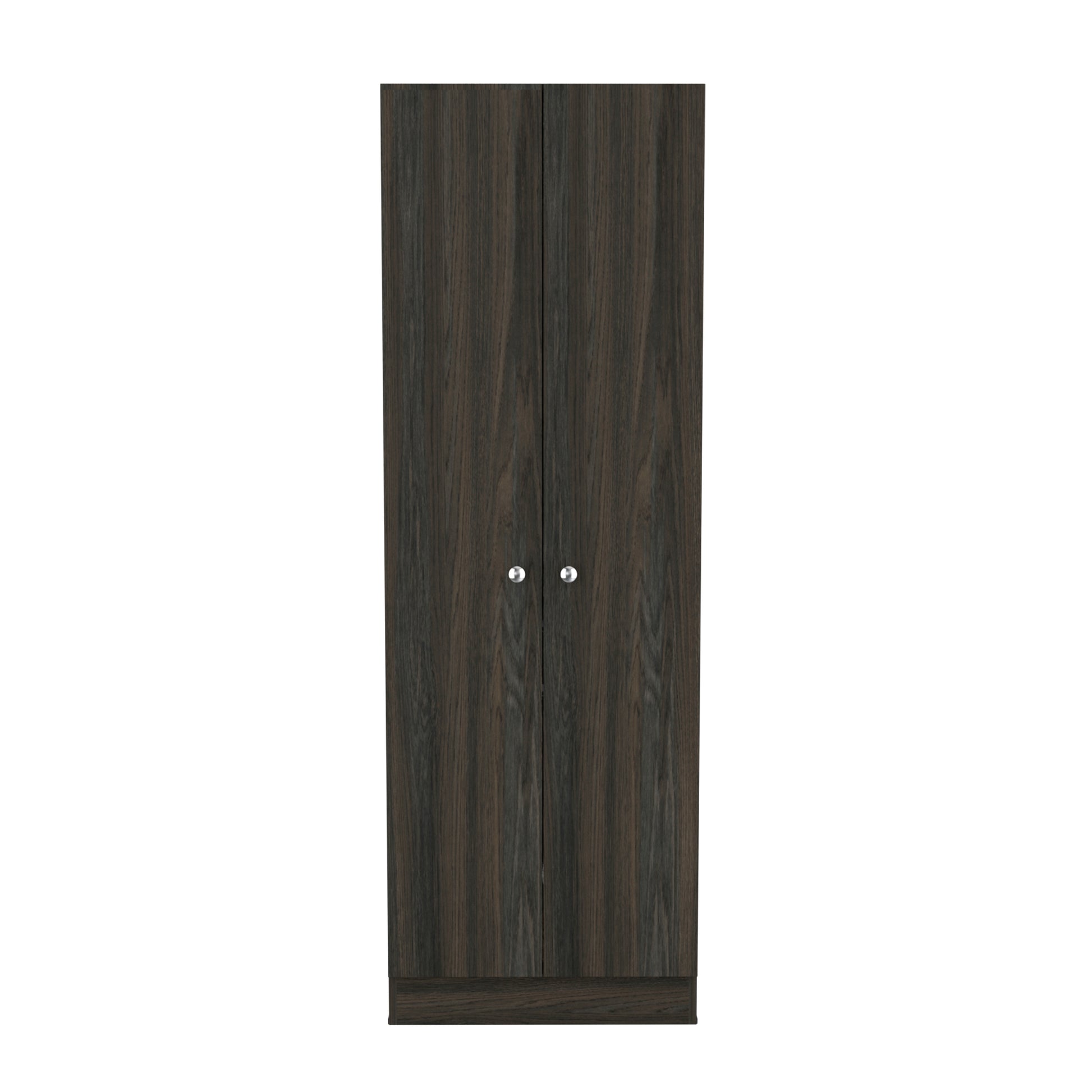 Rectangle 2-Door Storage Tall Cabinet Carbon Espresso and Wenge