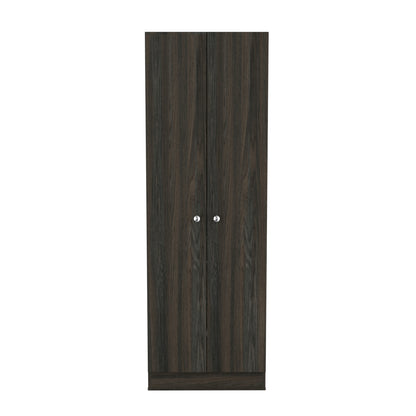 Rectangle 2-Door Storage Tall Cabinet Carbon Espresso and Wenge
