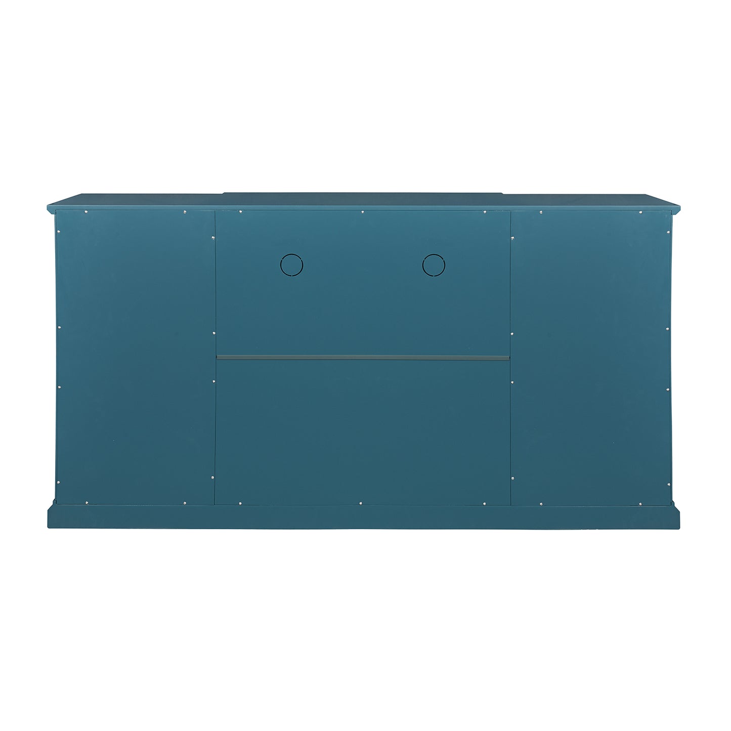 63" TV Stand, Sideboard Buffet ,Storage Cabinet, Teal Blue