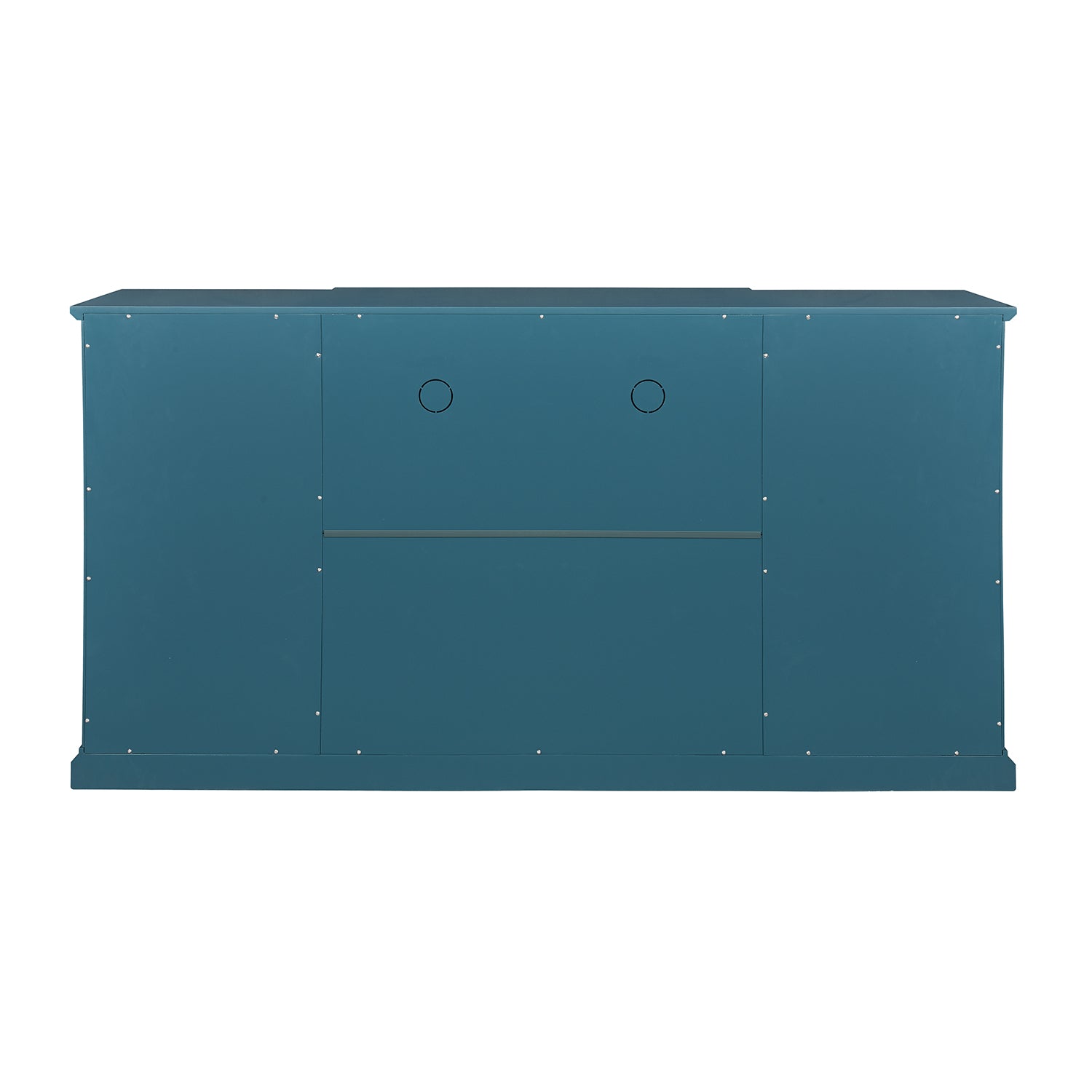63" TV Stand, Sideboard Buffet ,Storage Cabinet, Teal Blue