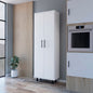 Fagan 2-Door 5-Shelf Kitchen Pantry White