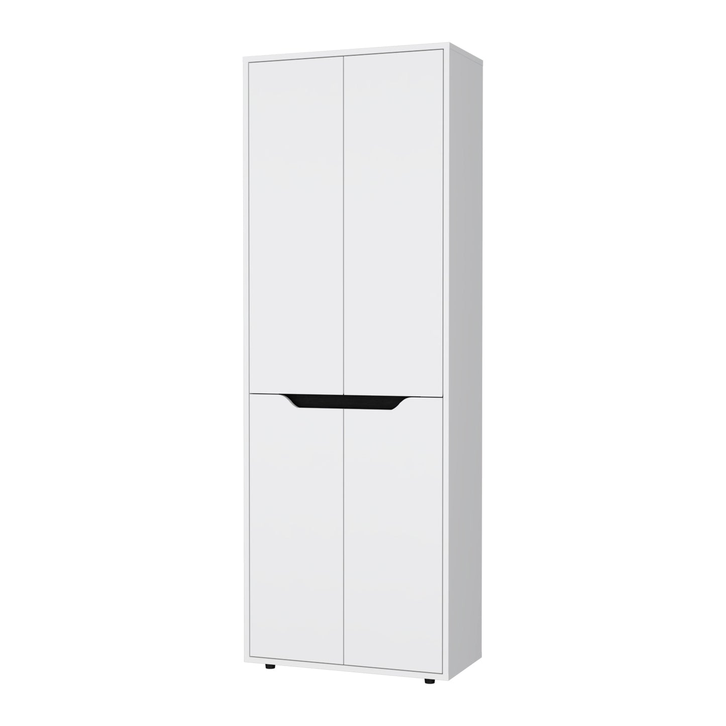 White 5-Shelf Kitchen Pantry