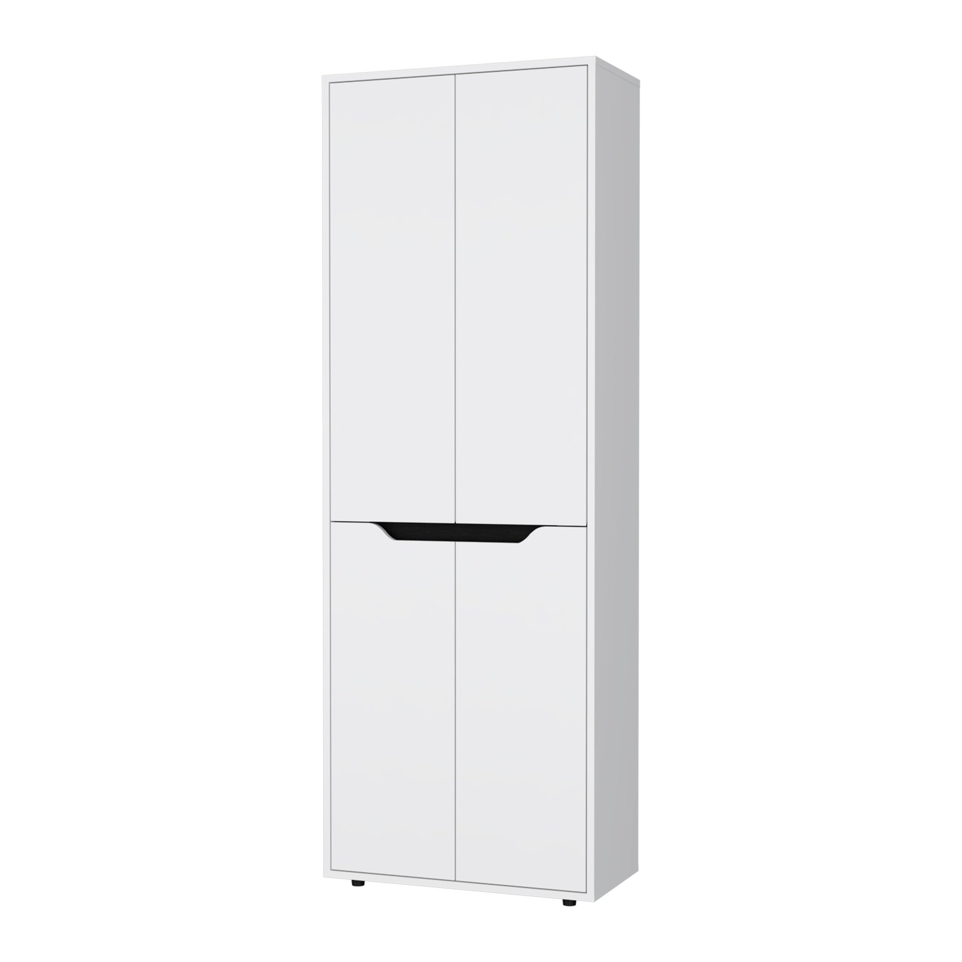 White 5-Shelf Kitchen Pantry