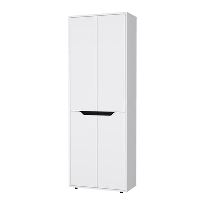 White 5-Shelf Kitchen Pantry