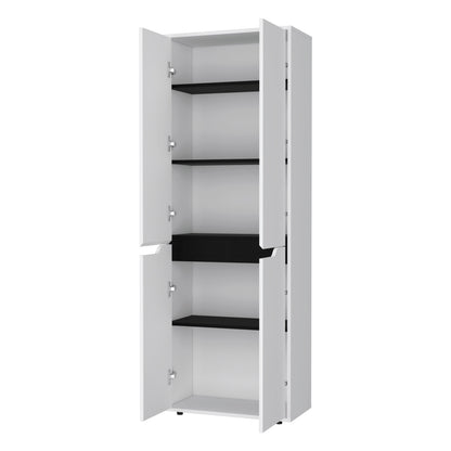 White 5-Shelf Kitchen Pantry