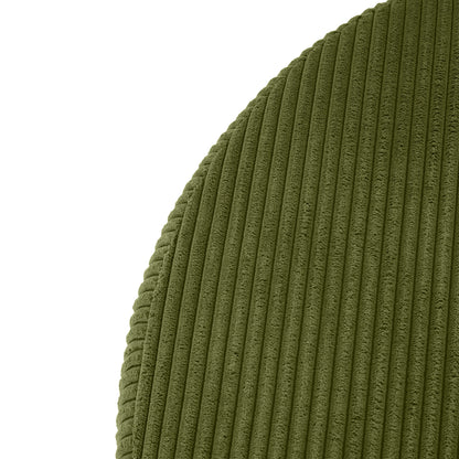 Velvet Round Ottoman