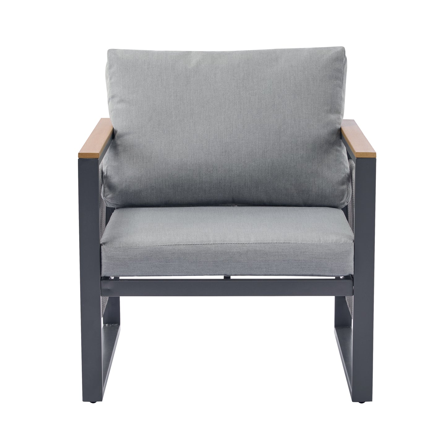 Natural Grey Outdoor Sofa Set - 4 Piece Patio Furniture