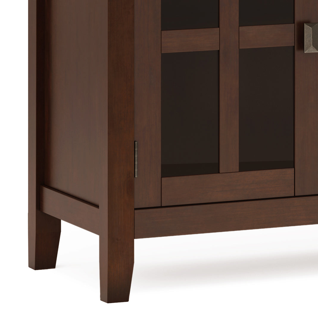 Artisan Solid Wood Large 4 Door Sideboard Buffet in Russet Brown
