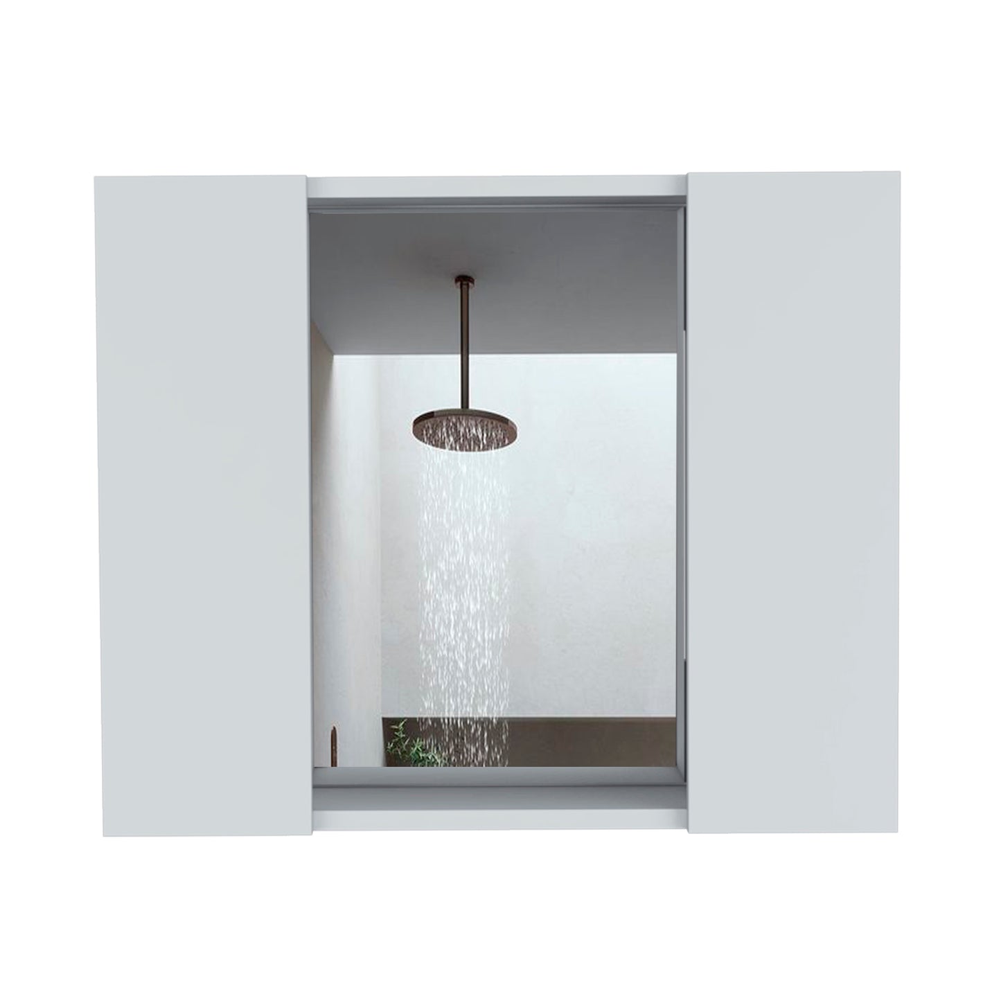Ellegrini White Medicine Cabinet - 1 Drawer Storage