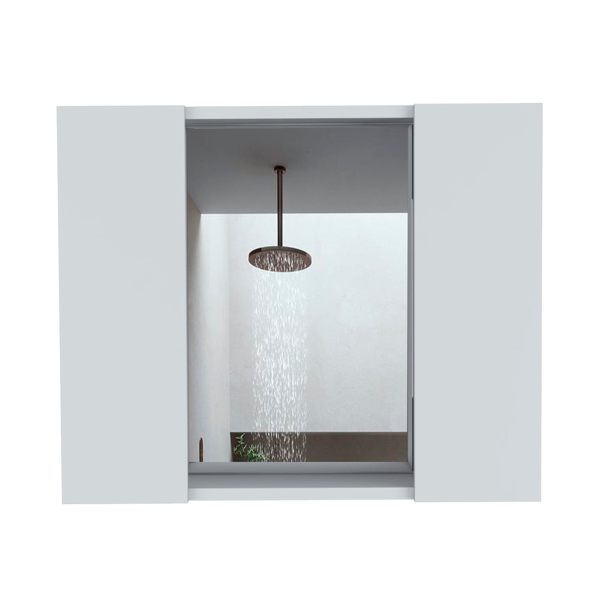 Ellegrini White Medicine Cabinet - 1 Drawer Storage