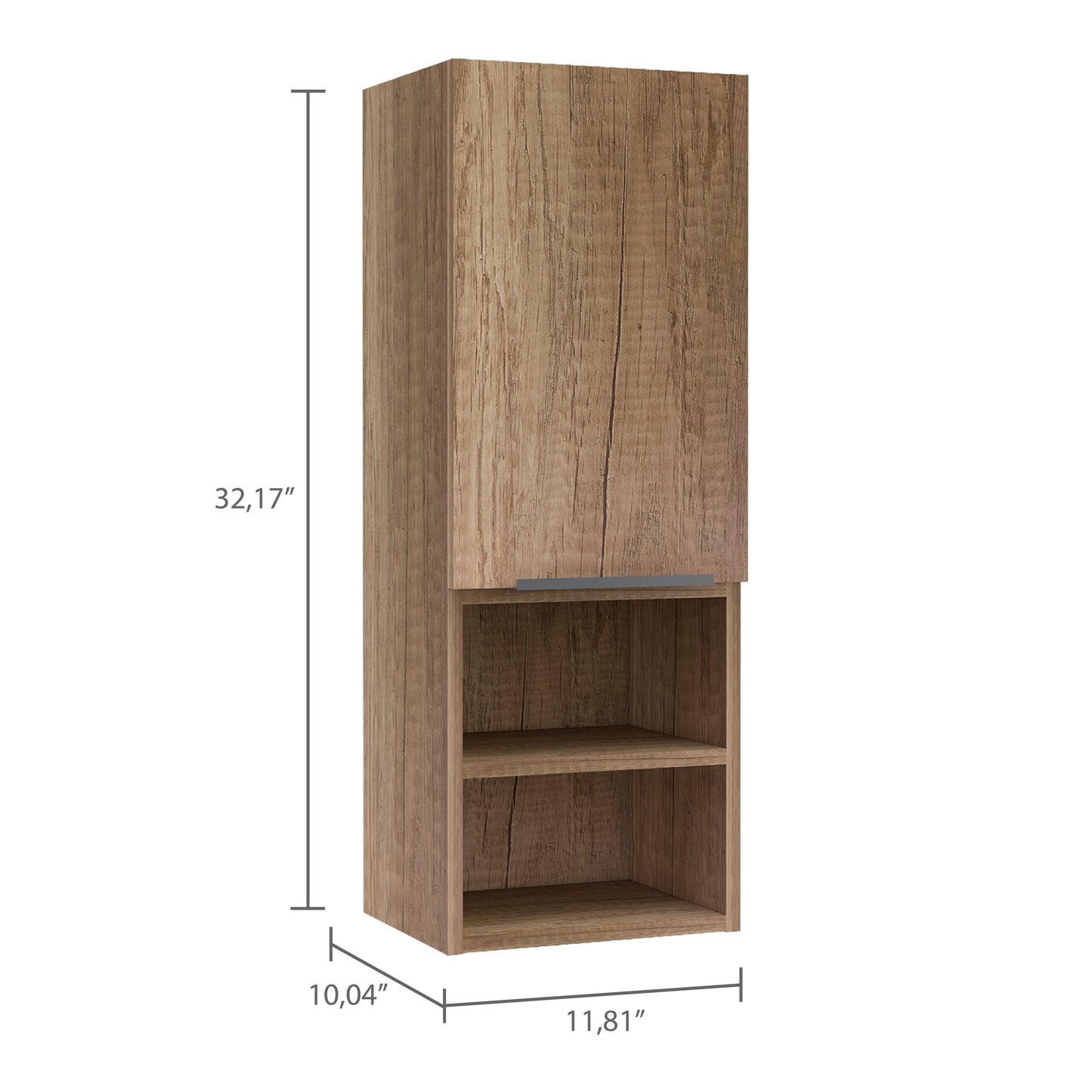 Light Oak Bathroom Medicine Cabinet with Shelves