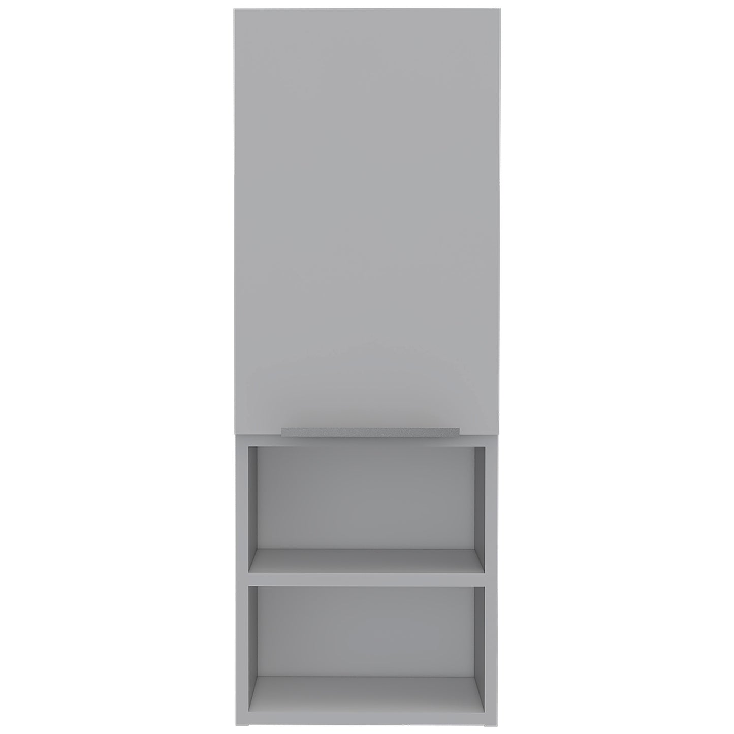White Particle Board Medicine Cabinet with Shelves for Bathroom