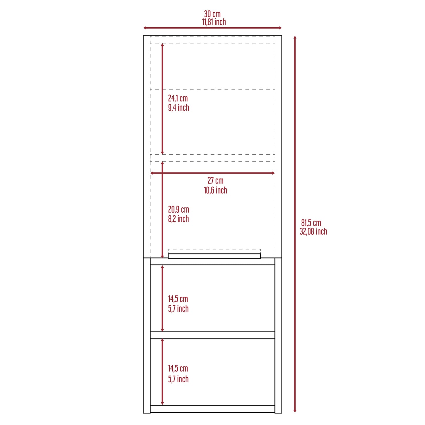 White Particle Board Medicine Cabinet with Shelves for Bathroom