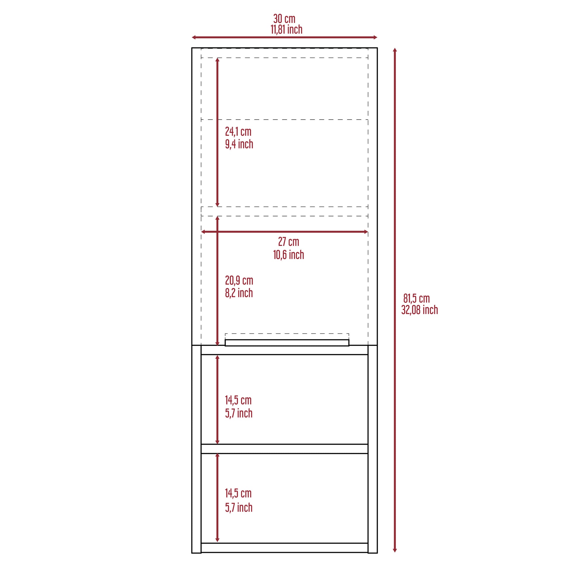 White Particle Board Medicine Cabinet with Shelves for Bathroom