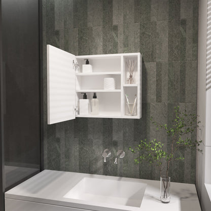Myrick 2-Shelf Medicine Cabinet with Mirror - White