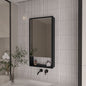 Rectangle Medicine Cabinet with Mirror Wenge