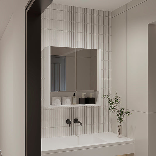 Manchester Rectangle Medicine Cabinet with Mirror White