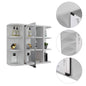 White Particle Board Bathroom Storage Cabinet for Vanity Upgrade