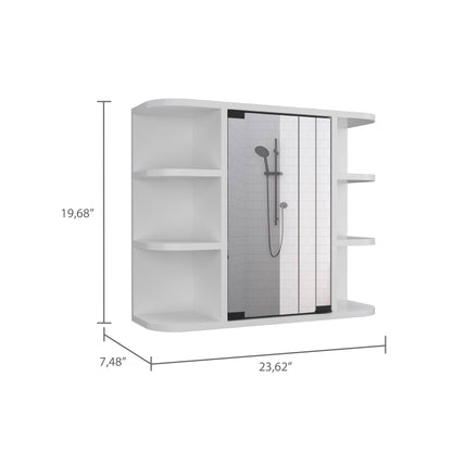 White Particle Board Bathroom Storage Cabinet for Vanity Upgrade