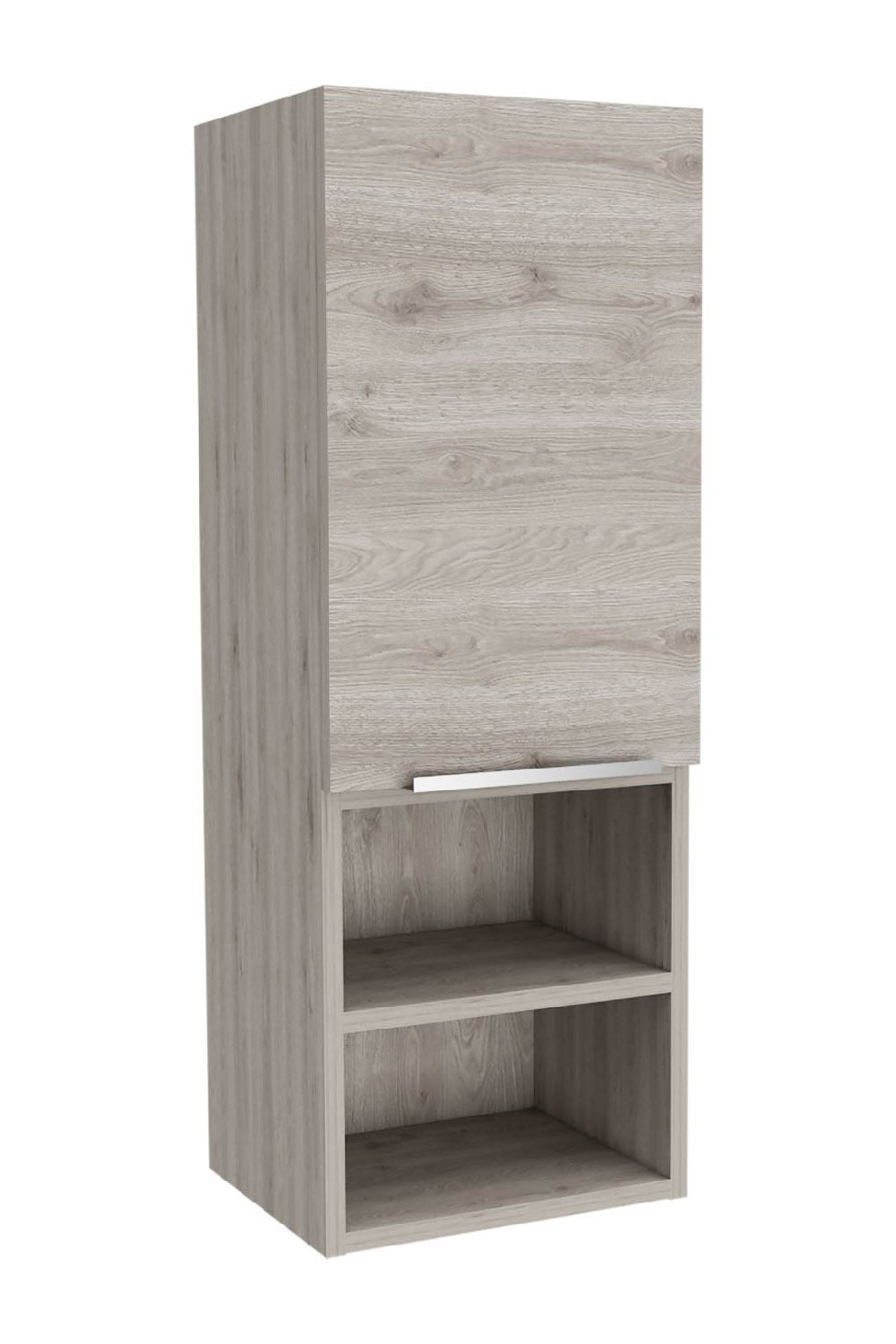 Light Gray 2-Shelf Bathroom Cabinet - Storage Solutions