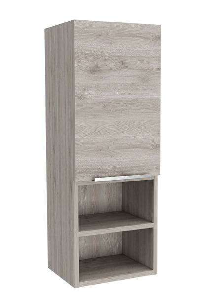 Light Gray 2-Shelf Bathroom Cabinet - Storage Solutions