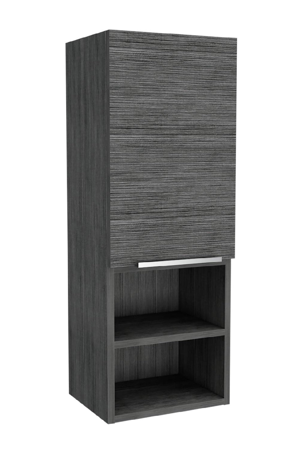 Gray 2 Shelf Bathroom Cabinet - Storage Solutions