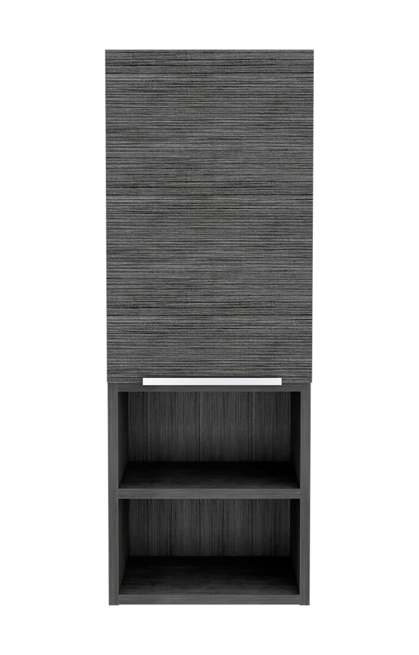 Gray 2 Shelf Bathroom Cabinet - Storage Solutions