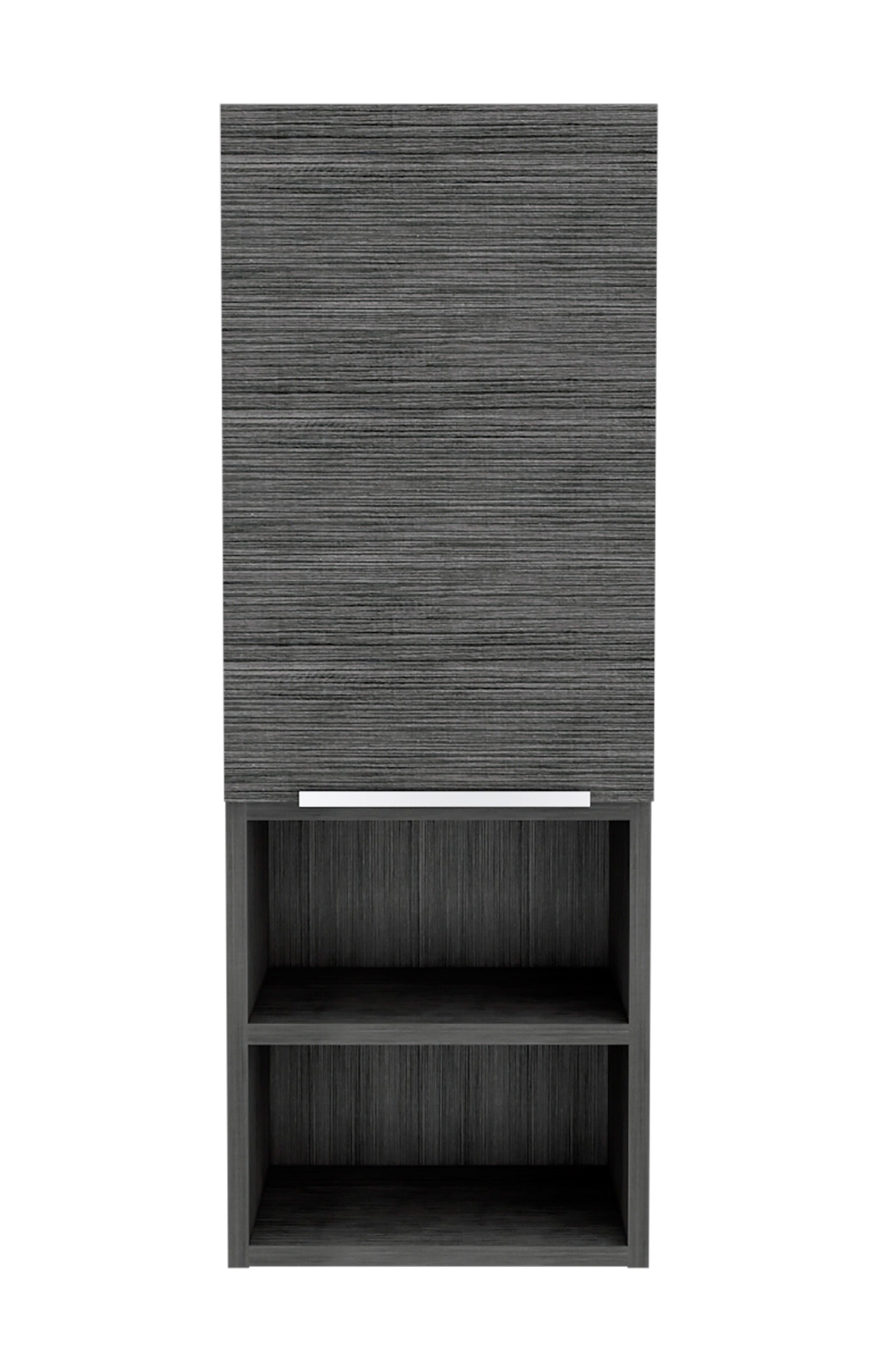 Gray 2 Shelf Bathroom Cabinet - Storage Solutions