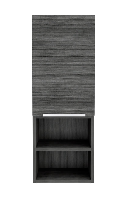 Gray 2 Shelf Bathroom Cabinet - Storage Solutions