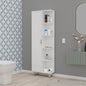 White 1-Door Linen Cabinet