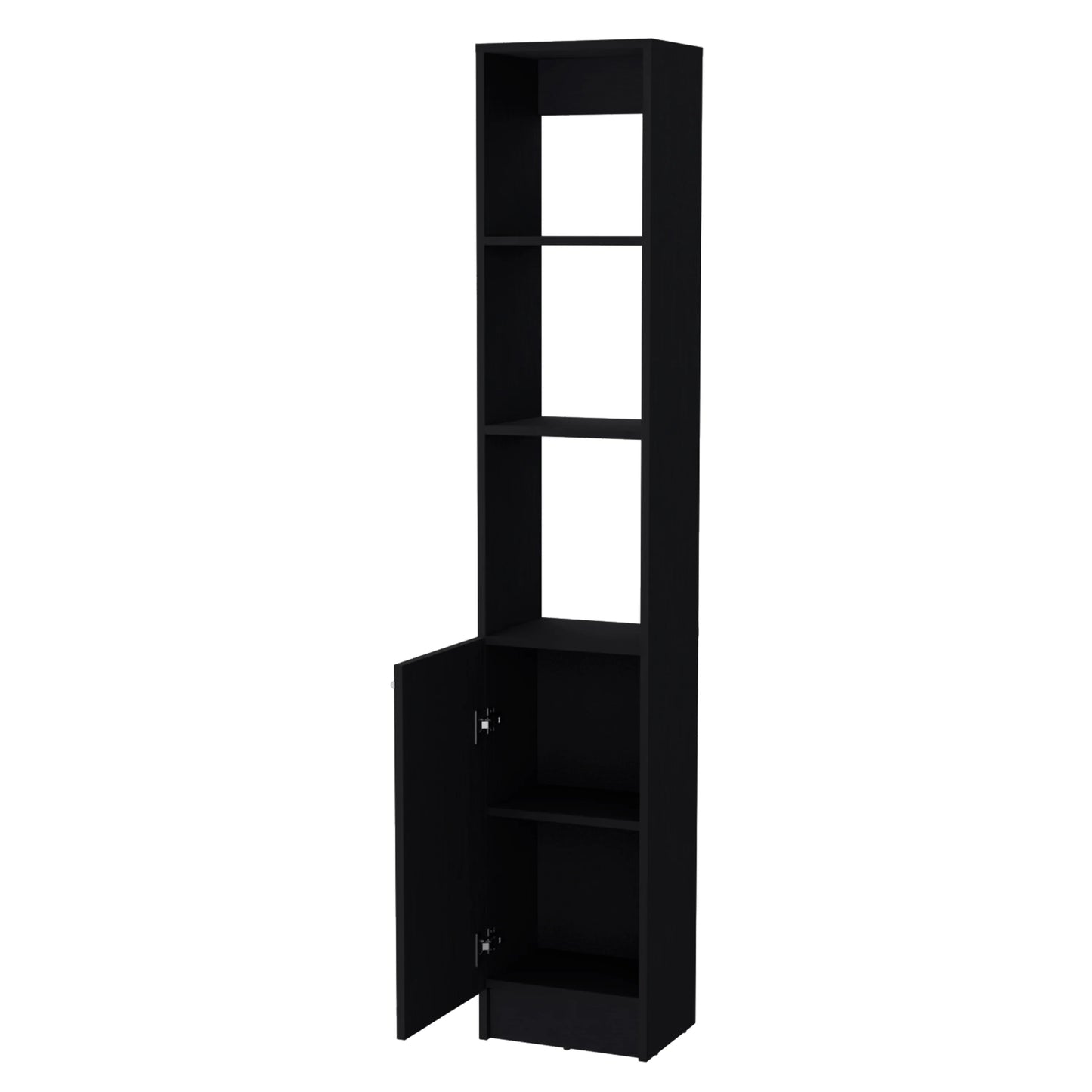 Wenge Linen Cabinet - Bathroom Storage with Shelves