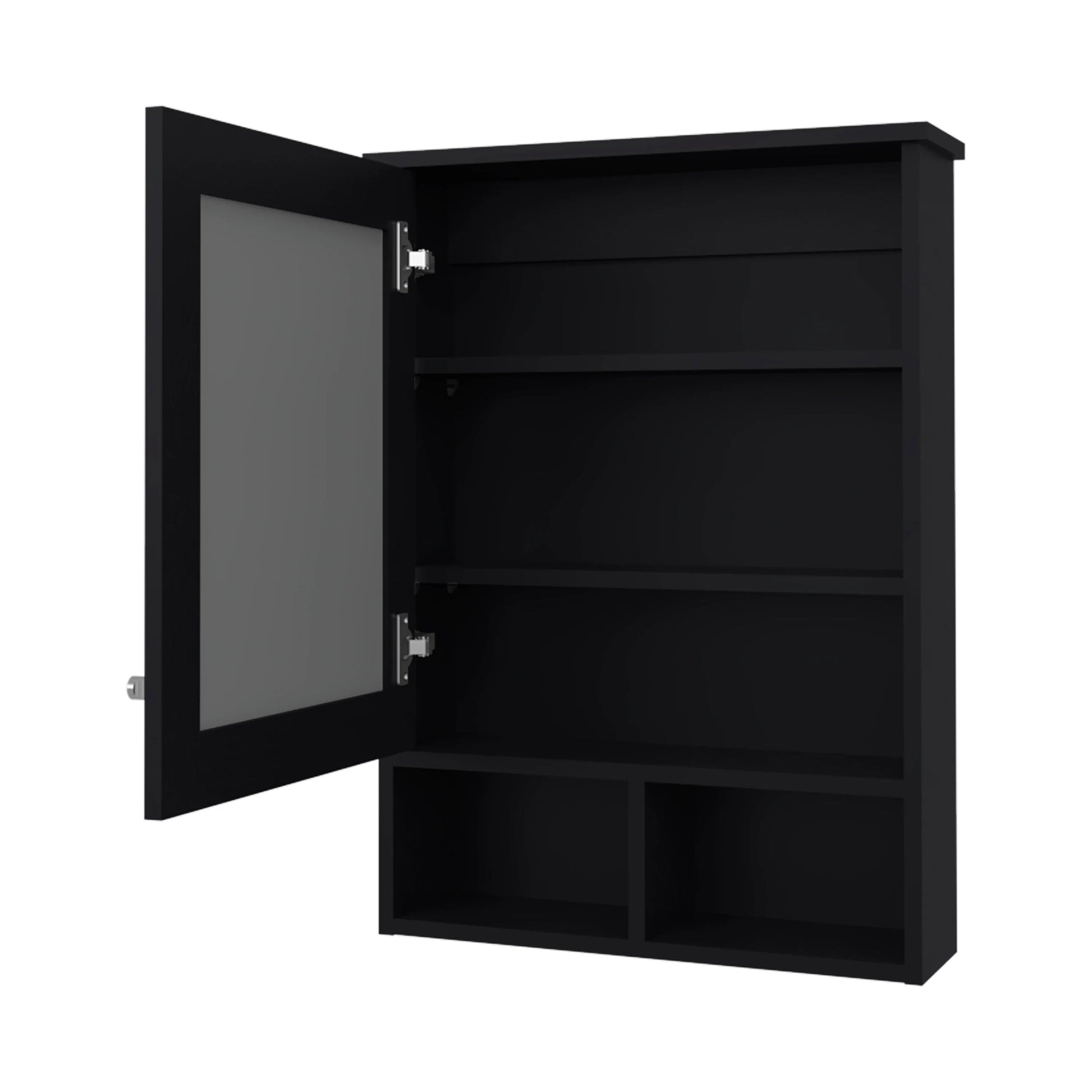Wenge Bathroom Medicine Cabinet with Mirror