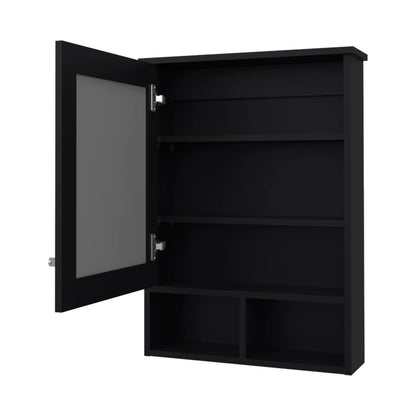 Wenge Bathroom Medicine Cabinet with Mirror