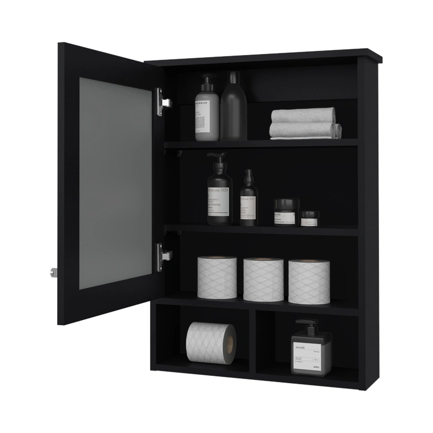Wenge Bathroom Medicine Cabinet with Mirror