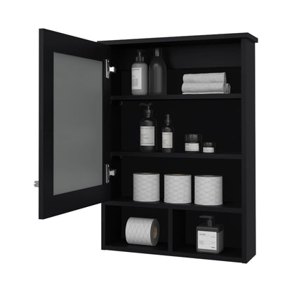 Wenge Bathroom Medicine Cabinet with Mirror