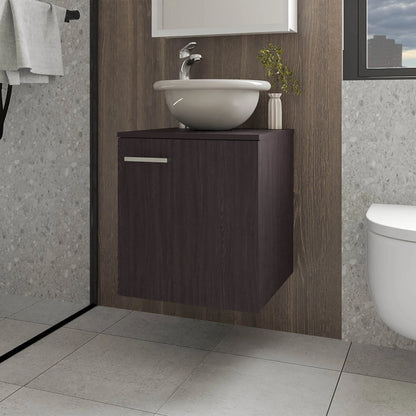 Wengue Bathroom Vanity with Integrated Sink