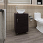 Wengue Bathroom Vanity with Integrated Sink