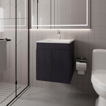 Wengue Bathroom Vanity with two Doors