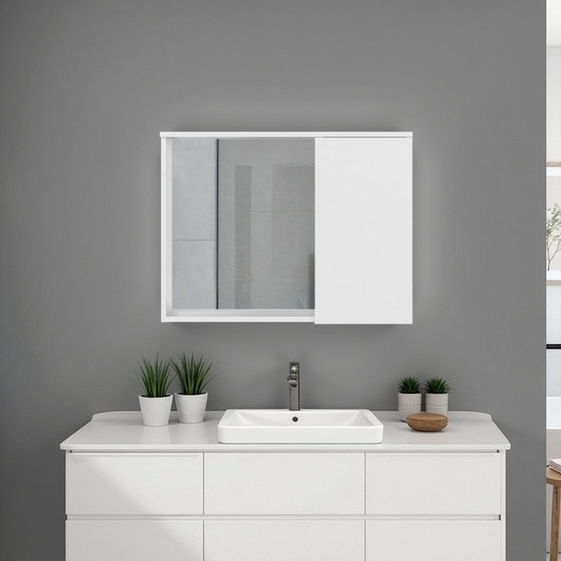 White Wall Medicine Cabinet