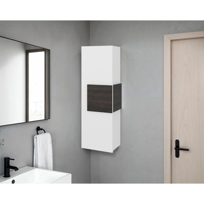 White Medicine Cabinet with 3 Interior Shelf