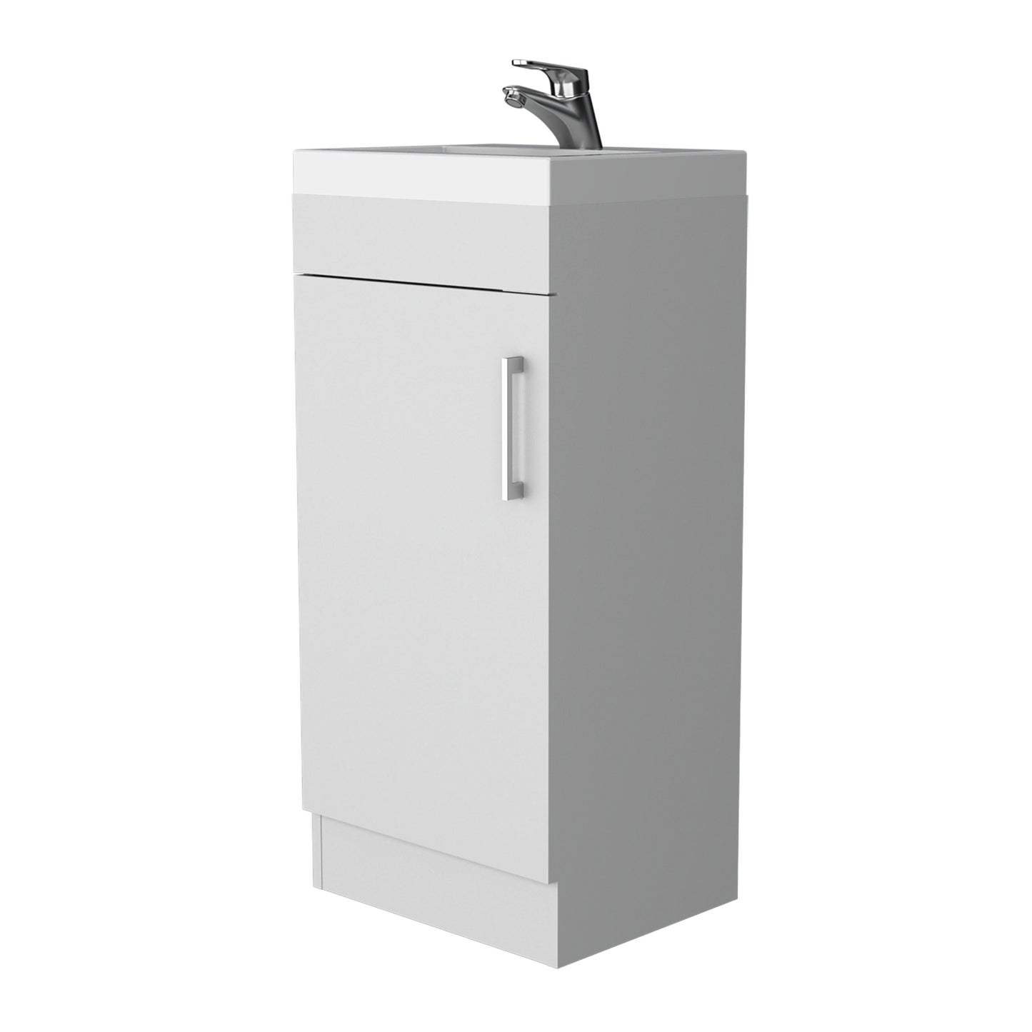 White 1-Door Vanity Sink - Bathroom Storage