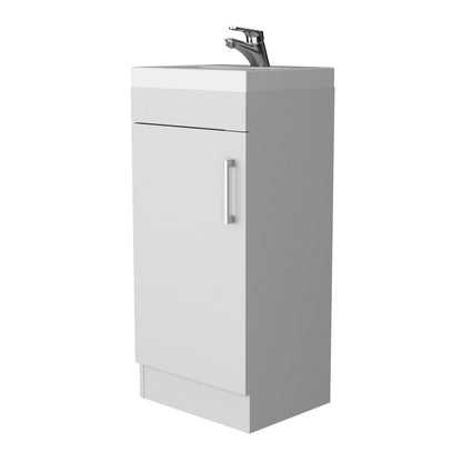 White 1-Door Vanity Sink - Bathroom Storage