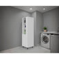 White Cleaning Supplies Cabinet with Shelf and Tall Door