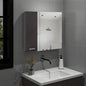 Sines Mirror Medicine Cabinet with Double Door, Four Interior Shelves, Humidity-Resistant Bathroom Storage, Wall Mounted Organizer for Toiletries, Essentials and Daily Use Items.