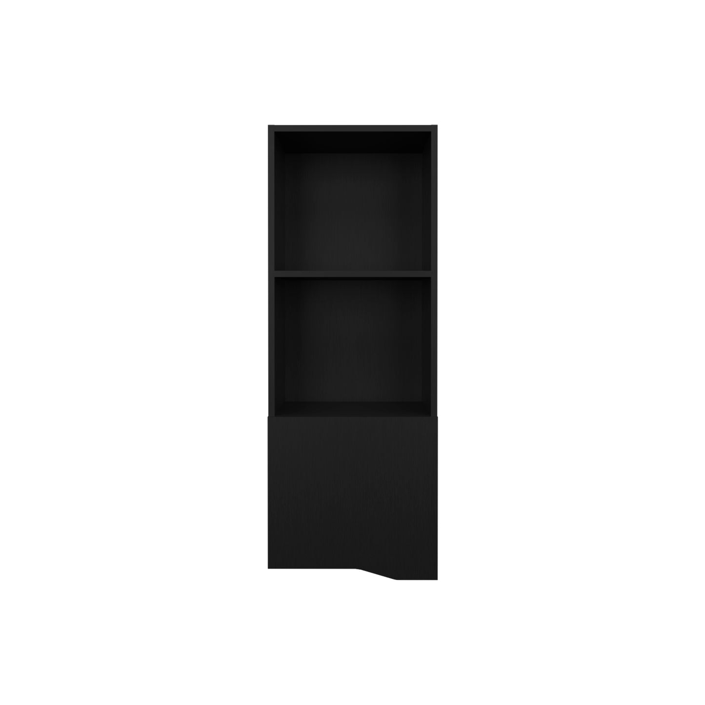 Black Bathroom Storage Cabinet - 16" Wall Mounted Shelf