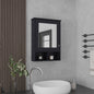Vina Medicine Cabinet with Mirror Door 29" High Cabinet Organizer with Three concealed Shelves and Two Open shelves  for Bathroom, Kitchen, Mudroom